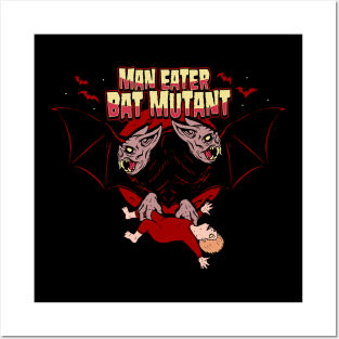 Man Eater Bat Mutants Zombie Vampires Posters and Art